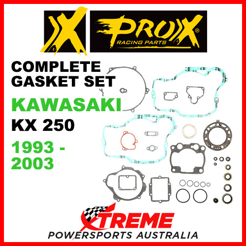 ProX Kawasaki KX250 KX 250 1993-2003 Complete Gasket Set 34.4313