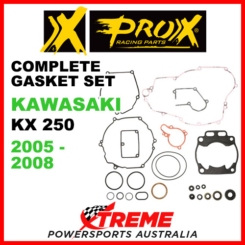 ProX Kawasaki KX250 KX 250 2005-2008 Complete Gasket Set 34.4315