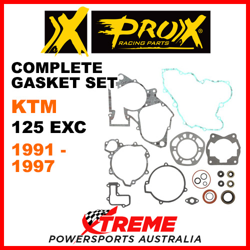 ProX KTM 125EXC 125 EXC 1991-1997 Complete Gasket Set 34.6201