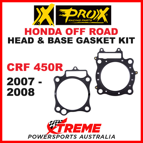 ProX Honda CRF450R CRF 450R 2007-2008 Head & Base Gasket Kit