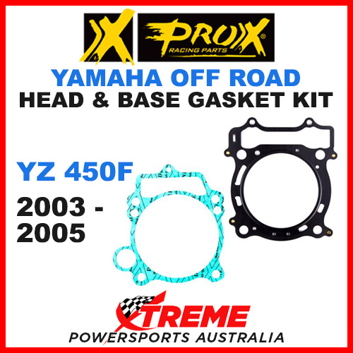 ProX Yamaha YZ450F YZF450 2003-2005 Head & Base Gasket Kit