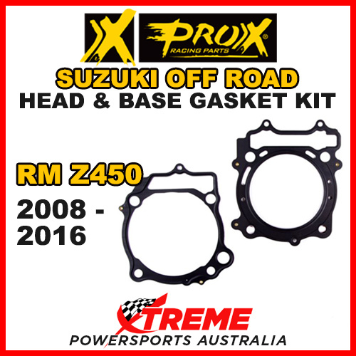 ProX For Suzuki RM-Z450 RMZ 450 2008-2016 Head & Base Gasket Kit