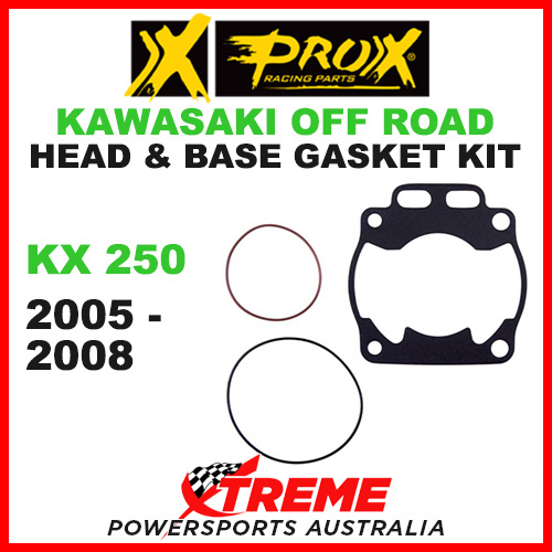 ProX Kawasaki KX250 KX 250 2005-2008 Head & Base Gasket Kit