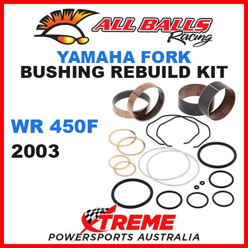 ALL BALLS 38-6010 MX OFF ROAD FORK BUSHING KIT YAMAHA WR450F WRF450 2003
