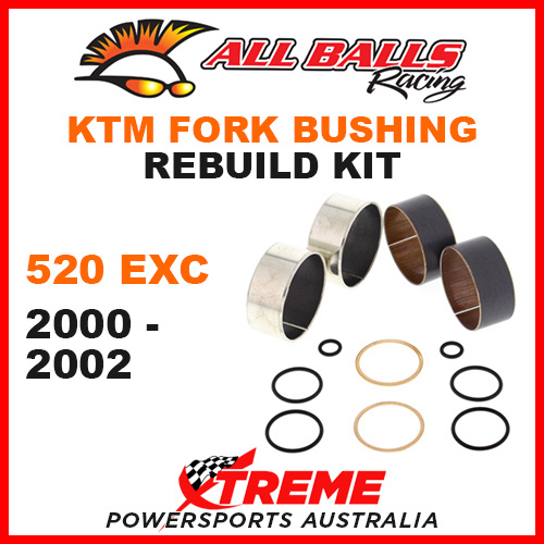 38-6053 KTM 520EXC 520 EXC 2000-2002 MX Fork Bushing Rebuild Kit Dirt Bike