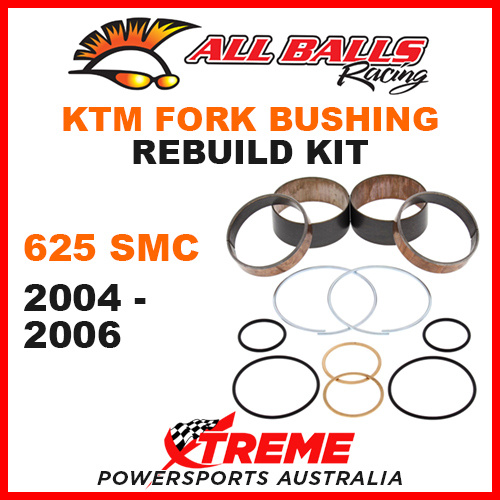 38-6054 KTM 625SMC 625 SMC 2004-2006 MX Fork Bushing Rebuild Kit Dirt Bike