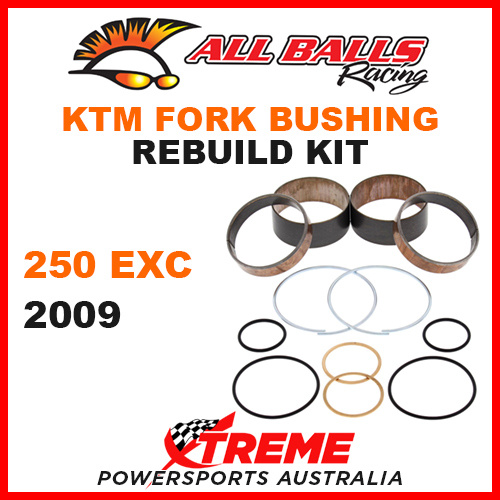 38-6054 KTM 250EXC 250 EXC 2009 MX Fork Bushing Rebuild Kit Dirt Bike