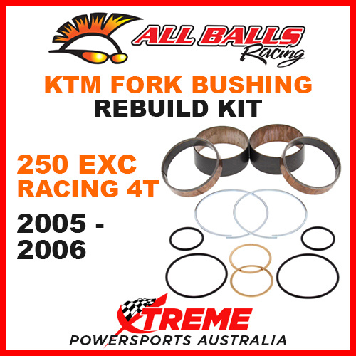 38-6054 KTM 250EXC 250 EXC Racing 4T 05-06 MX Fork Bushing Rebuild Kit Dirt Bike