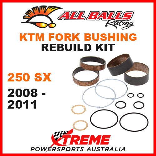38-6073 KTM 250 SX 250SX 2008-2011 MX Fork Bushing Rebuild Kit Dirt Bike