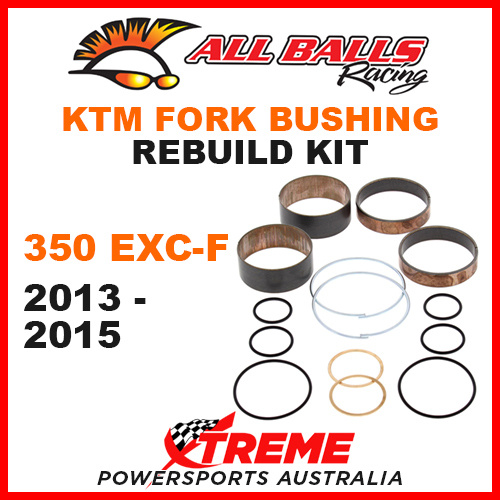 38-6074 KTM 350 EXC-F 350EXC-F 2013-2015 MX Fork Bushing Rebuild Kit Dirt Bike