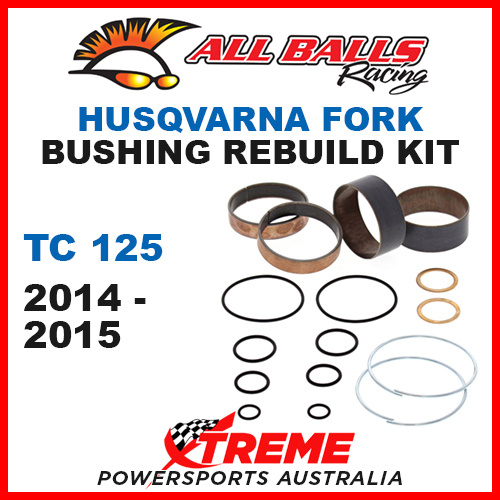 All Balls 38-6082 Husqvarna TC125 TC 125 2014-2015 Fork Bushing Kit