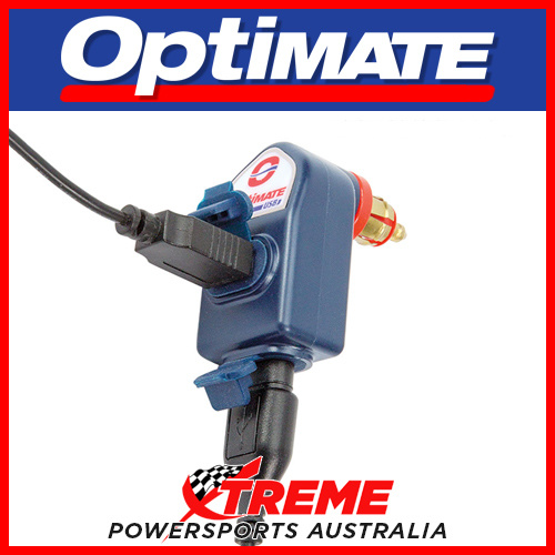 Optimate 3300mA Dual Output Weatherproof USB Charger with Bike Plug