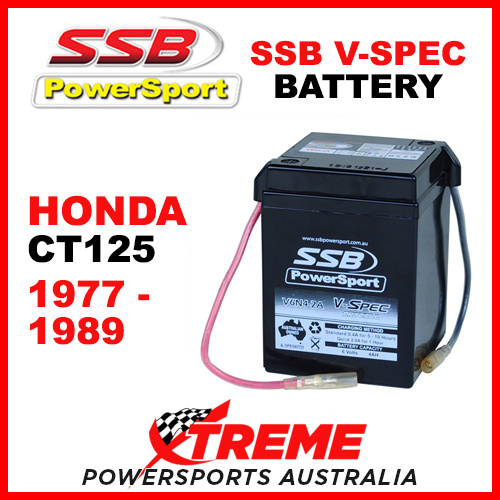SSB Honda CT125 CT 125 1977-1989 6V V-SPEC Dry Cell High Performance AGM Battery