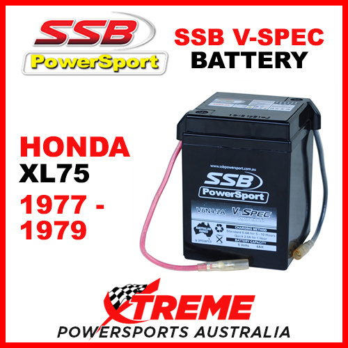 SSB Honda XL75 XL 75 1977-1979 6V V-SPEC Dry Cell High Performance AGM Battery