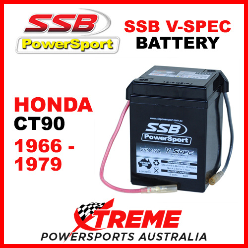 SSB Honda CT90 CT 90 1966-1979 6V V-SPEC Dry Cell High Performance AGM Battery