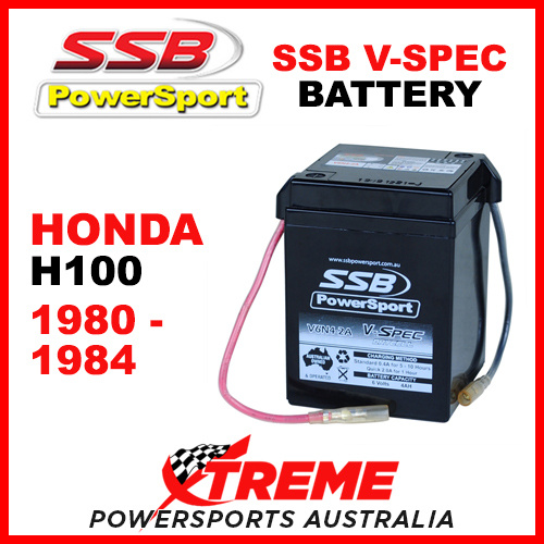 SSB Honda H100 H 100 1980-1984 6V V-SPEC Dry Cell High Performance AGM Battery