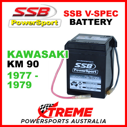 SSB Kawasaki KM90 KM 90 1977-79 6V V-SPEC Dry Cell High Performance AGM Battery