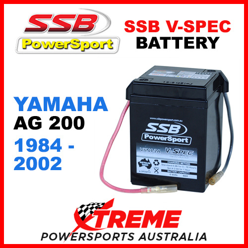 SSB 6V Yamaha AG200 AG 200 1984-2002 V-Spec Dry Cell AGM Battery 4-V6N4-2A