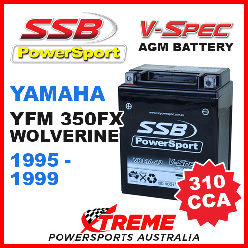 SSB 12V V-SPEC DRY CELL 310 CCA AGM BATTERY YAMAHA YFM350FX WOLVERINE 1995-1999