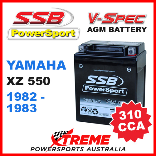 SSB 12V V-SPEC DRY CELL 310 CCA AGM BATTERY YAMAHA XZ550 XZ 550 1982-1983