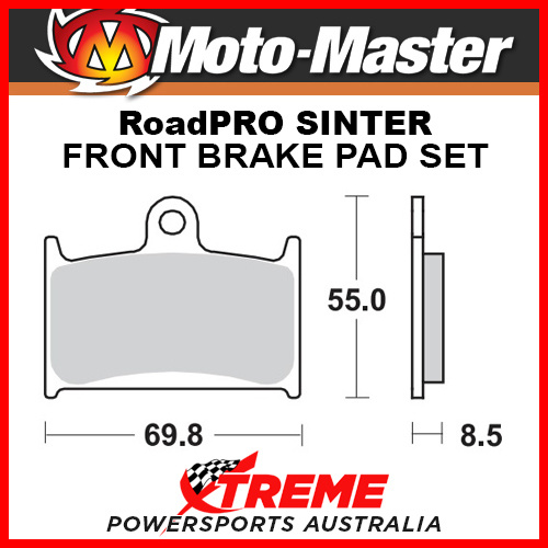 Moto-Master For Suzuki GSX-R750 1988-1993 RoadPRO Sintered Front Brake Pad 402401