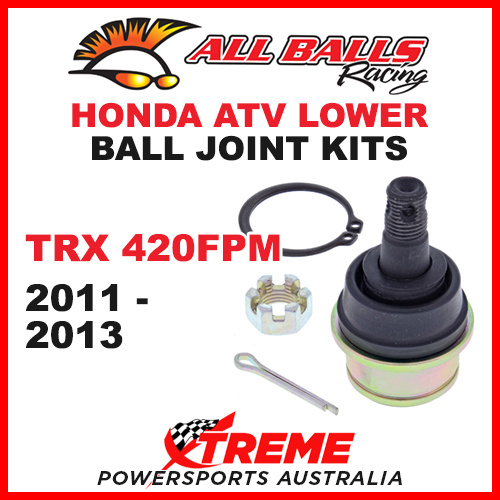 All Balls 42-1009 Honda ATV TRX420FPM TRX 420FPM 2011-2013 Lower Ball Joint Kit