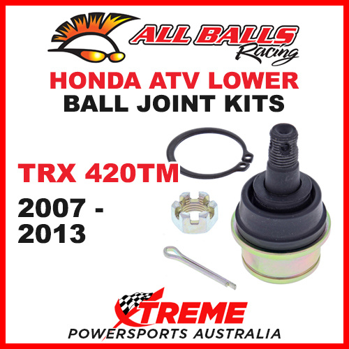 All Balls 42-1009 Honda ATV TRX420TM TRX 420TM 2007-2013 Lower Ball Joint Kit