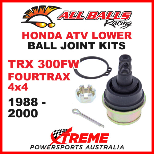 All Balls 42-1009 Honda ATV TRX300FW Fourtrax 4x4 1988-2000 Lower Ball Joint Kit