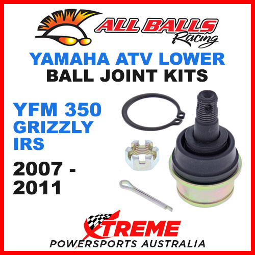 All Balls 42-1009 Yamaha YFM350 Grizzly IRS 2007-2011 ATV Lower Ball Joint Kit