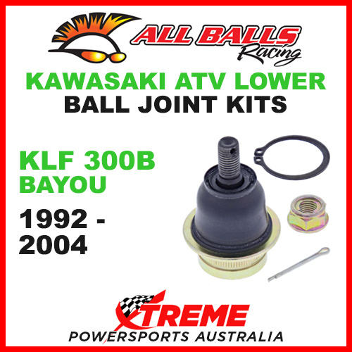 42-1018 Kawasaki KLF 300B Bayou 1992-2004 All Balls ATV Lower Ball Joint Kit