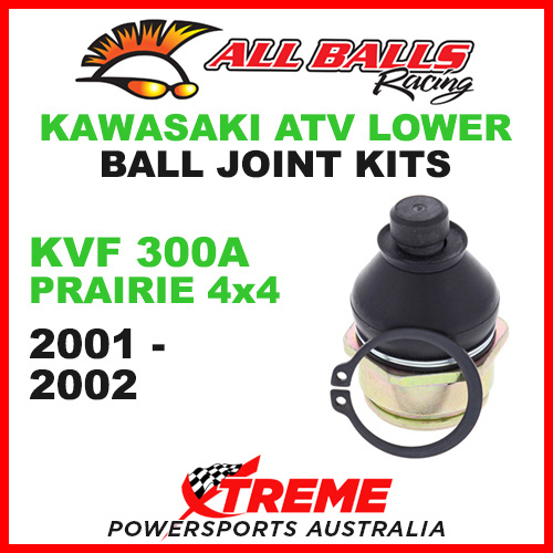42-1020 Kawasaki KVF 300A Prairie 4x4 01-02 All Balls ATV Lower Ball Joint Kit