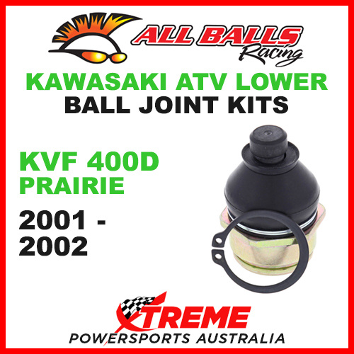 42-1020 Kawasaki KVF 400D Prairie 2001-2002 All Balls ATV Lower Ball Joint Kit