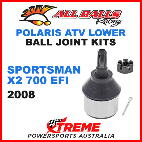 All Balls 42-1030 Polaris Sportsman X2 700 EFI 2008 ATV Lower Ball Joint Kit