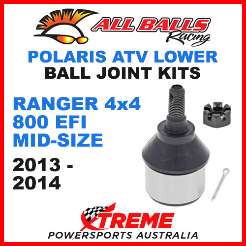42-1030 Polaris Ranger 4X4 800 EFI Mid Size 2013-2014 ATV Lower Ball Joint Kit