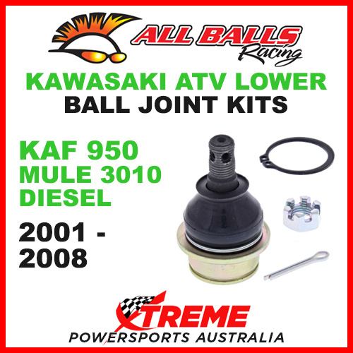 42-1033 Kawasaki KAF 950 Mule 3010 Diesel 2001-2008 ATV Lower Ball Joint Kit