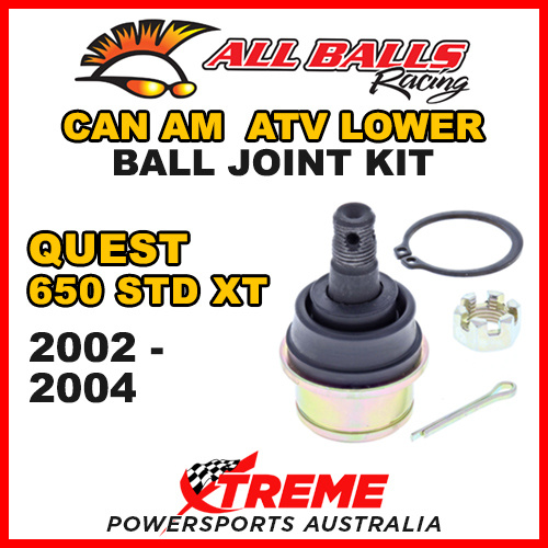 All Balls 42-1039 Can Am Quest 650 STD XT 2002-2004 Lower Ball Joint Kit ATV