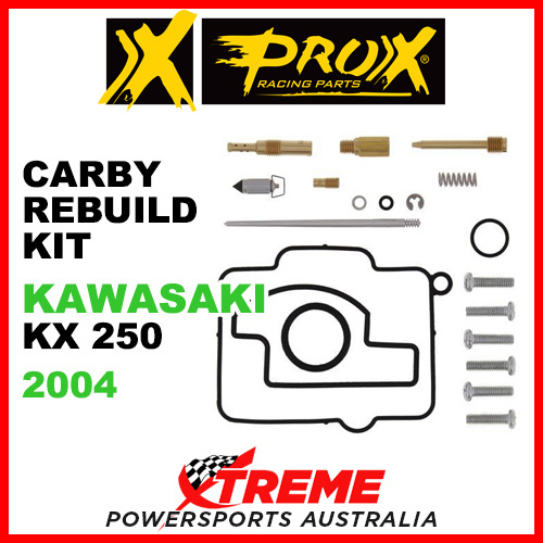 Pro-X Kawasaki KX250 KX 250 2004 Carburetor Rebuild Kit 44.55.10135