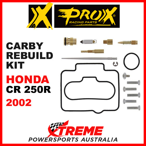 Pro-X Honda CR250R CR 250R 2002 Carburettor Repair Kit 44.55.10165