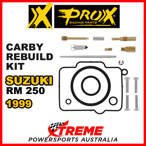 Pro-X For Suzuki RM250 RM 250 1999 Carb Carburetor Repair Kit 44.55.10187