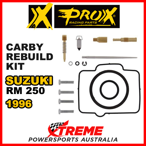 Pro-X For Suzuki RM250 RM 250 1996 Carb Carburetor Repair Kit 44.55.10192