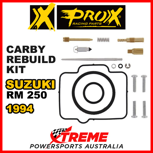 Pro-X For Suzuki RM250 RM 250 1994 Carb Carburetor Repair Kit 44.55.10193
