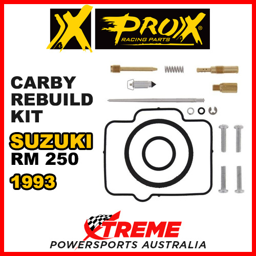Pro-X For Suzuki RM250 RM 250 1993 Carb Carburetor Repair Kit 44.55.10194