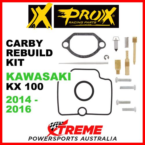 Pro-X Kawasaki KX100 KX 100 2014-2016 Carburetor Rebuild Kit 44.55.10402
