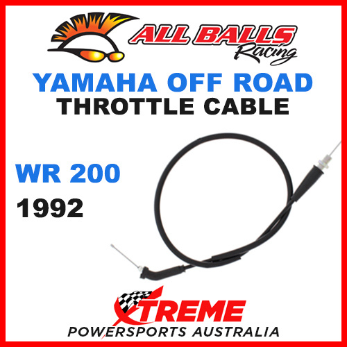 ALL BALLS 45-1171 MX YAMAHA THROTTLE CABLE WR200 WR 200 1992 OFF ROAD