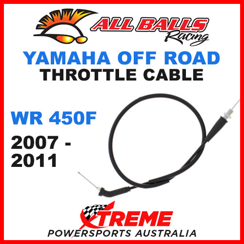 ALL BALLS 45-1172 MX YAMAHA THROTTLE CABLE WR450F WRF450 2007-2011 OFF ROAD