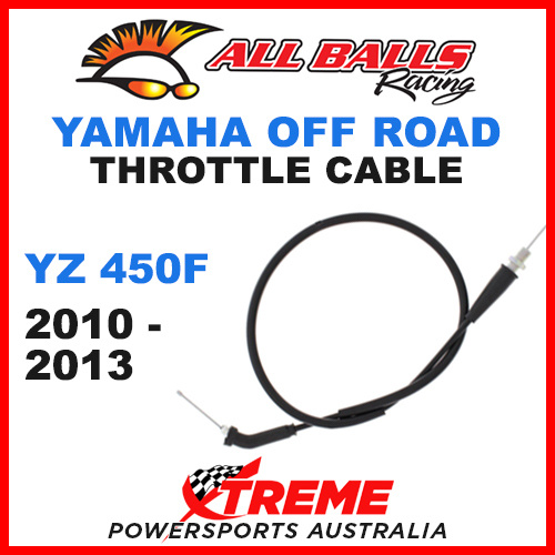 ALL BALLS 45-1186 MX YAMAHA THROTTLE CABLE YZ450F YZF450 2010-2013 OFF ROAD