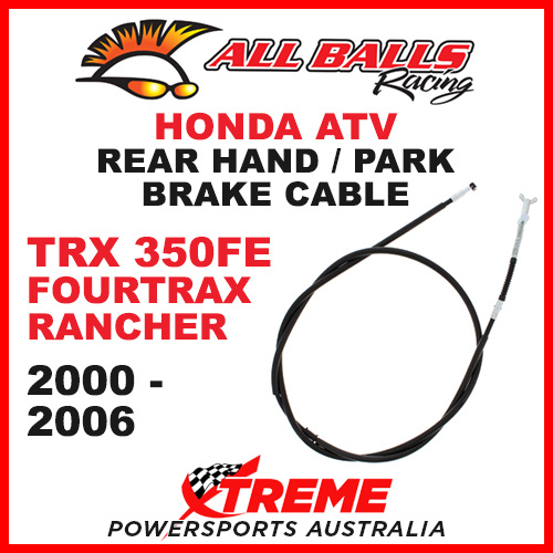 45-4012 Honda TRX350FE Fourtrax Rancher 00-06 ATV Rear Hand Park Brake Cable