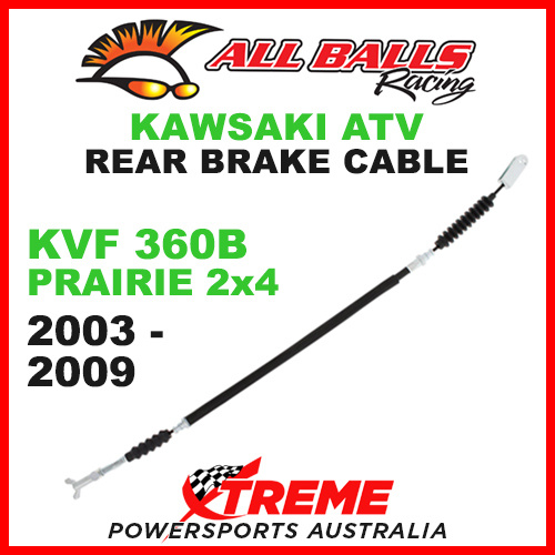 All Balls 45-4026 Kawasaki KVF360B Prairie 2x4 2003-2009 ATV Rear Brake Cable
