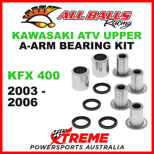 All Balls 50-1014 Kawasaki KFX 400 2003-2006 Upper A-Arm Bearing & Seal Kit