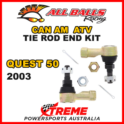 All Balls 51-1003 Can AM Quest 50 2003 Tie Rod End Kit